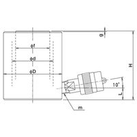 大阪ジャッキ製作所 EL形低身ジャッキ EL20S4.5 1個（直送品）