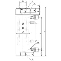 大阪ジャッキ製作所 E形パワージャッキ E30H35 1個（直送品）