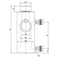 大阪ジャッキ製作所 薄形パワージャッキ Z100H10 1個（直送品）