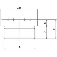 大阪ジャッキ製作所 Eシリーズ用ネジ式サドル ETSー30 1セット(2個)（直送品）