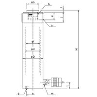 大阪ジャッキ製作所 E形パワージャッキ E15S35 1個（直送品）