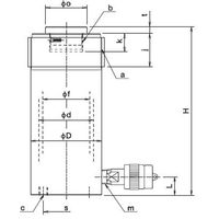 大阪ジャッキ製作所 E形パワージャッキ E23S21 1個（直送品）