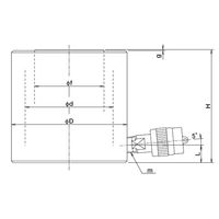 大阪ジャッキ製作所 EL形低身ジャッキ EL30S6 1個（直送品）