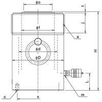 大阪ジャッキ製作所 E形パワージャッキ E100S20 1個（直送品）