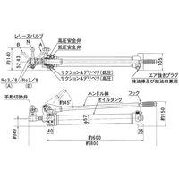 大阪ジャッキ製作所 TWAD形手動油圧ポンプ TWADー0.9 1個（直送品）