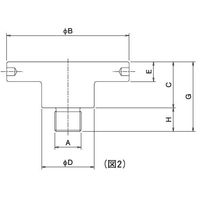 大阪ジャッキ製作所 Eシリーズ用ピストンベース EBPー20H 1個（直送品）