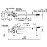 大阪ジャッキ製作所 TWAD形手動油圧ポンプ TWADー6 1個（直送品）