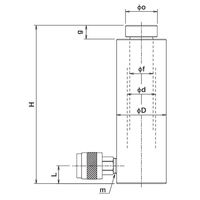 大阪ジャッキ製作所 Z形パワージャッキ Z25S10 1個（直送品）