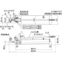 大阪ジャッキ製作所 TWAD形手動油圧ポンプ TWADー4 1個（直送品）