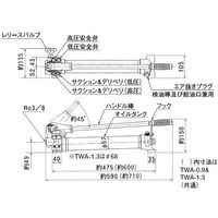 大阪ジャッキ製作所 TWA形手動ポンプ TWAー0.7 1個（直送品）
