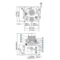 大阪ジャッキ製作所 VZ形油圧ポンプ VZ5ーGS VZ5-GS 1個（直送品）