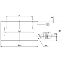 大阪ジャッキ製作所 EF形フラットジャッキ EF50S1.5 1個（直送品）