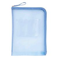 レイメイ藤井 メッシュ れんらく袋 ブルー RS1189A 1個
