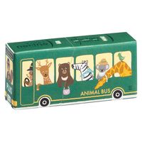 プラス テープのり ノリノ 紙ケース入り しっかり貼れる 限定 Fグリーン 動物 54495 1セット(5個)