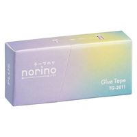 プラス テープのり ノリノ 紙ケース入り しっかり貼れる パープル 54491 1セット(5個)