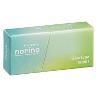 プラス テープのり ノリノ 紙ケース入り しっかり貼れる グリーン 54492 1セット(5個)