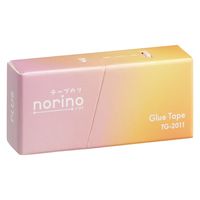 プラス テープのり ノリノ 紙ケース入り しっかり貼れる ピンク 54490 1セット（5個）
