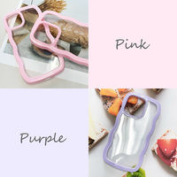 エアージェイ iPhone14ProMax 耐衝撃ウェーブフィットバックカバーケース AC-P22PX-WA PK 1個（直送品）