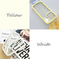 エアージェイ iPhone14ProMax 耐衝撃ウェーブフィットバックカバーケース AC-P22PX-WA YL 1個（直送品）