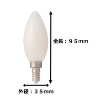 東京メタル工業 シャンデリア型LED E12電球色 LDC4LW40WE12T2 1個