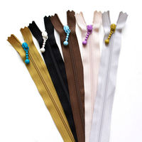 YKK Y.K.K　ポーチ用ファスナー　シックカラー　20cm　5色セット　3CF20-COMIX-1　5本入/5袋セット（直送品）