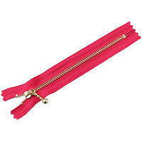 日本紐釦貿易(Nippon Chuko) Y.K.K 玉付ファスナー ゴールド 14cm 10本 マゼンタ 3G14-817（直送品）