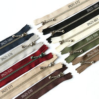 日本紐釦貿易(Nippon Chuko) Y.K.K 玉付きファスナーシルバー 35cm col.580 黒 10本入り 3N35-580（直送品）