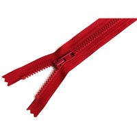 YKK Y.K.K ビスロンファスナー ポーチバッグ用 30cm 赤 4VC30-519 1セット(5本入/5袋セット（直送品）