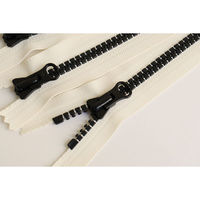 日本紐釦貿易(Nippon Chuko) Y.K.K 8ビスロンファスナー 40cm ホワイト×ブラック 8VSC40-CO4（直送品）