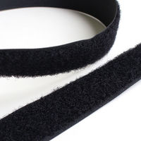 日本紐釦貿易 クイックロン モヘア B面 縫い付けタイプ 黒 巾2.5cm×25m巻 QN25-580-25B（直送品）