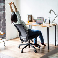 【アウトレット】サンワサプライ 海洋プラスチックメッシュチェア ブラック SNC-E11BK 1脚（直送品）