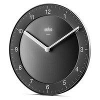 BRAUN ブラウン 掛時計 Analog Wall Clock BLACK BC06B 1個（直送品）