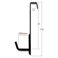 福井金属工芸　2039-Ｂ　額パーツ　B.S.額受長押　足長110mm　受幅60mm　1組（直送品）
