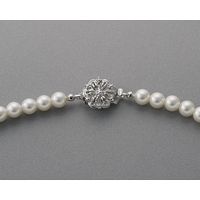 ミレーヌ パールネックレス&袱紗セット ホワイト/エンジ 129ガラス7ミリWH+505EN 1箱（直送品）