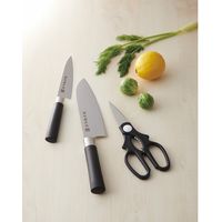 佐竹産業 濃州孫六作 料理包丁3点セット(和式丸柄) 35K 1箱（直送品）