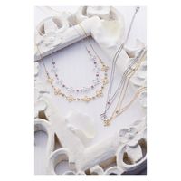 ミレーヌ プライベートレーベル レイヤードネックレス シルバー 410-1289-35 1箱（直送品）