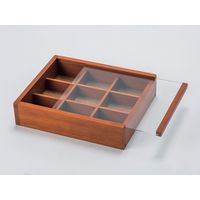 岸田産業 アクセサリーケース ブラウン 550-250 1箱（直送品）