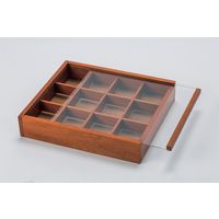 岸田産業　アクセサリーケース ブラウン 550-300 1箱（直送品）