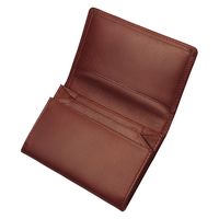 小田清 風琴マチ 名刺入れ ブラウン 8140-06 1箱（直送品）