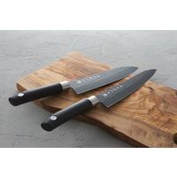 佐竹産業 濃州孫六作 黒打和包丁2本セット A-80R 1箱（直送品）