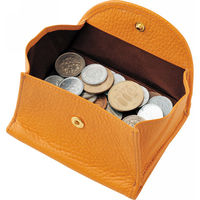 オフィススリーワークス 良品工房 日本製牛革二つ折財布 キャメル B0110-201CA 1箱（直送品）