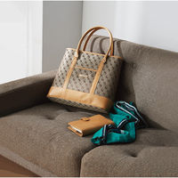 中川満 クリスティーナノワレ スクエアトートバッグ ベージュ CN-1807-BE 1袋（直送品）