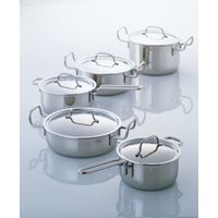 宮崎製作所 ジオ・プロダクト ステンレス鍋5点セット GEO-501G 1箱（直送品）