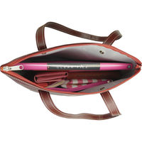 中川満 リップトートショルダーバッグ(ポーチ付) ボルドー L-1501P-BD 1袋（直送品）