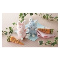 白や バニーズバイザベイ ミニうさぎ・ラトル・ハンドタオル ギフト ピンク OBBB-030PNK ミニうさぎギフト 1箱（直送品）