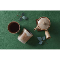 ヤマ庄陶器 信楽焼 緑釉散し ペアロックカップ Rkー1 1箱（直送品）