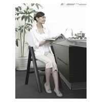 長谷川工業 薄型アルミステップ　２段 ブラック SJ-2d(BK) 1箱（直送品）