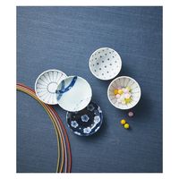 陶友長江商店 美濃路染付 プチプレート&ボウル8ピースセット T2014101ー0003 1箱（直送品）