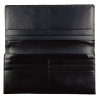 小田清 手塗りオイルレザー　ササマチ長財布 ブラック TA36-01 1箱（直送品）