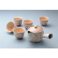 服部天龍 萩焼 松尾邑華作 御本手 番茶器揃 邑華ー1 1箱（直送品）